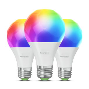 NanoLeaf Matter E27 Smart Bulb, 3 vnt. - Išmaniosios lemputės NF080B02-3A19E