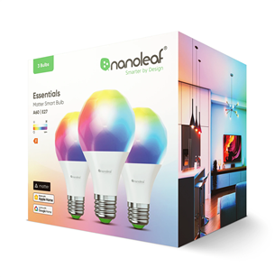 NanoLeaf Matter E27 Smart Bulb, 3 шт. - Умные лампы