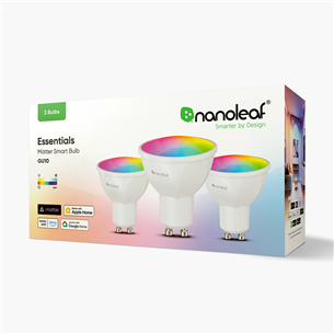 NanoLeaf Matter GU10 Smart Bulb, 3 vnt. - Išmaniosios lemputės