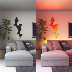 Nanoleaf Shapes Black Triangles Starter Kit, 9 plokštės - Išmaniųjų šviestuvų rinkinys