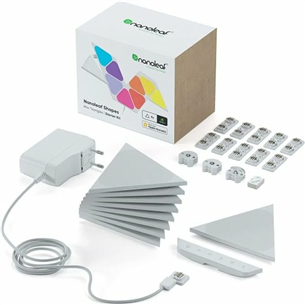 Nanoleaf Shapes Mini Triangles Starter Kit, 9 plokštės - Išmaniųjų šviestuvų rinkinys