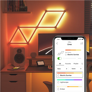 Nanoleaf Lines 60 Degrees Starter Kit, 9 juostos - LED šviesų rinkinys