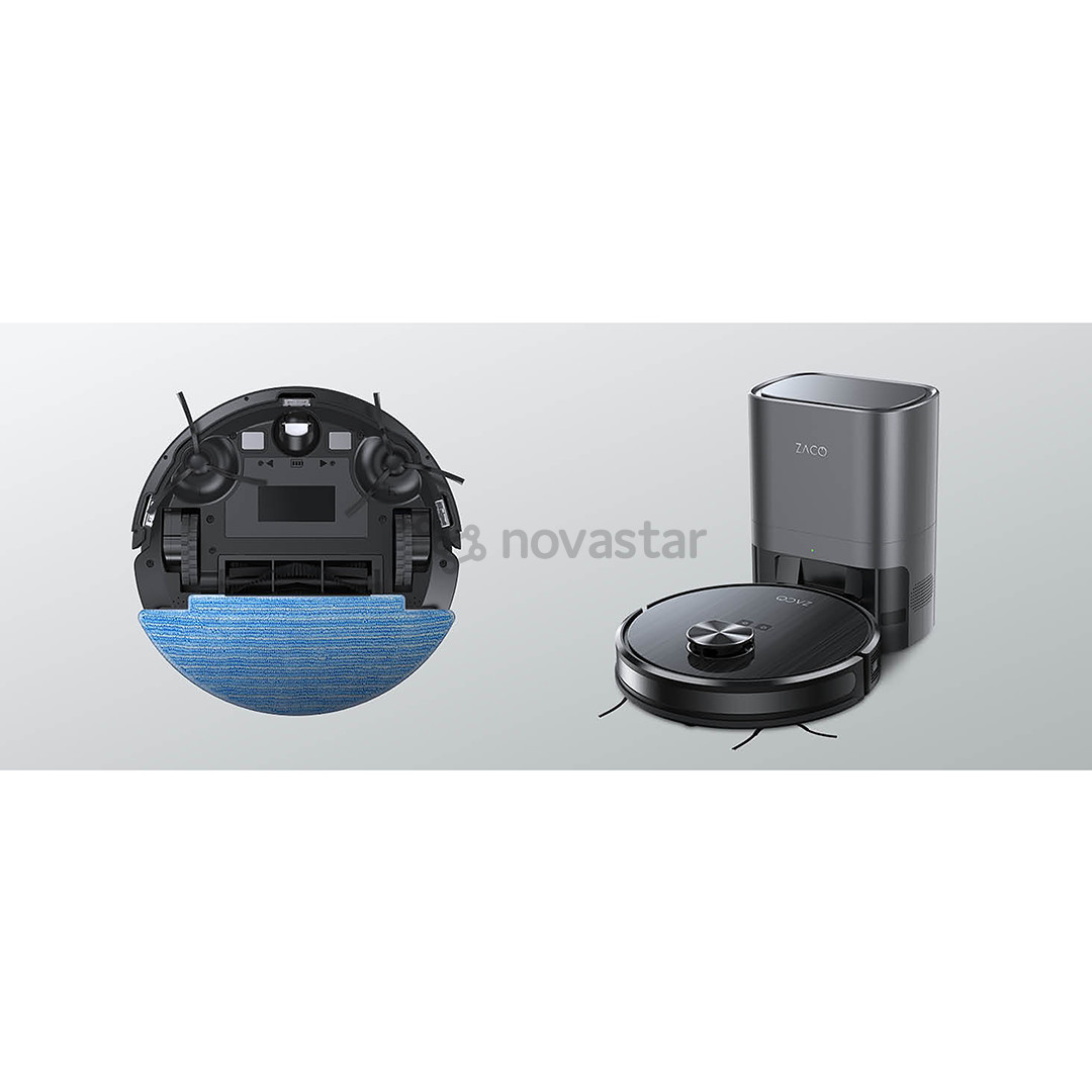 Zaco A10 Pro, Wet & Dry, tamsiai pilkas - Dulkių siurblys robotas