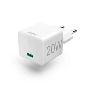 Hama Fast Charger, USB-C, 20 W, baltas - Adapteris