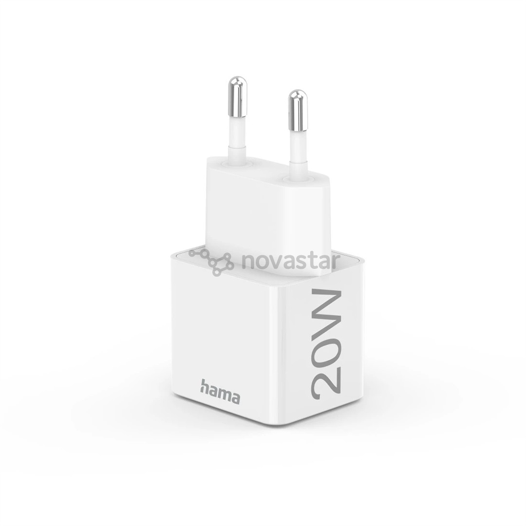 Hama Fast Charger, USB-C, 20 W, baltas - Maitinimo adapteris