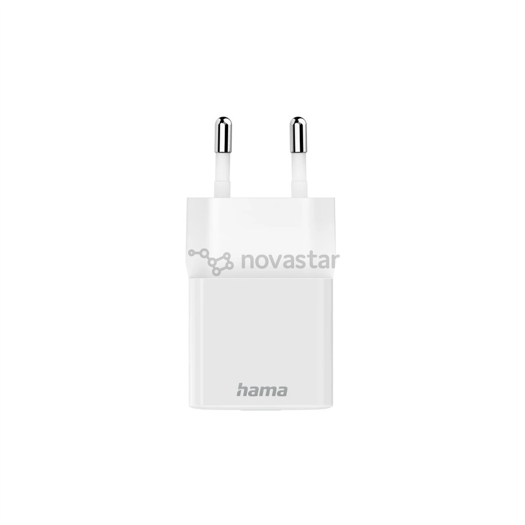 Hama Fast Charger, USB-C, 20 W, baltas - Maitinimo adapteris