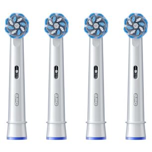 Braun Oral-B Sensitive Clean PRO, 4 vnt., balti - Dantų šepetėlių antgaliai