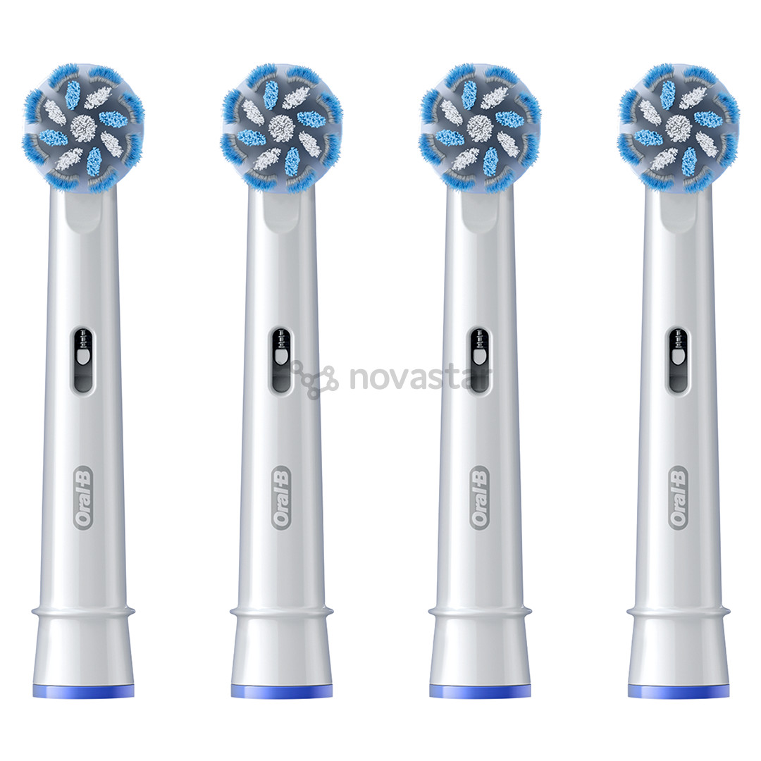Braun Oral-B Sensitive Clean PRO, 4 vnt., balti - Dantų šepetėlių antgaliai