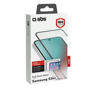 SBS Full Cover Glass Screen Protector, Samsung Galaxy S24+ - Ekrano apsauga