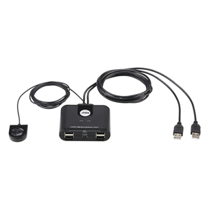 ATEN US224, 2 x 4 USB 2.0 Peripheral Sharing Switch - KWM jungiklis US224-AT