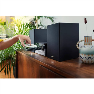 Philips TAM4505, 2.0, 60 W, Bluetooth, USB, CD, juodas - Muzikinis centras