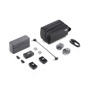 DJI Mic 2 (2 TX + 1 RX + Charging Case) - Belaidžių mikrofonų sistema CP.RN.00000324.01