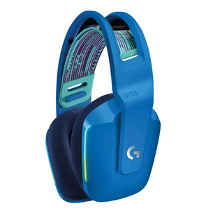 Logitech G733 LIGHTSPEED Wireless RGB, mėlynos - Belaidės ausinės