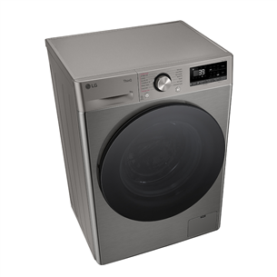 LG R700 Series, 9 kg, gylis 47,5 cm, 1200 rpm, sidabrinė - Skalbimo mašina