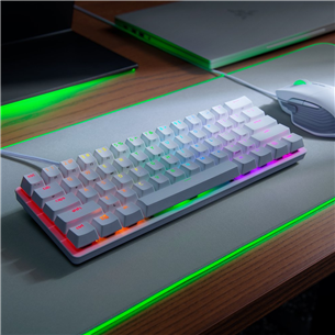 Razer Huntsman Mini Mercury Edition, Red Switch, RUS, белый - Проводная клавиатура