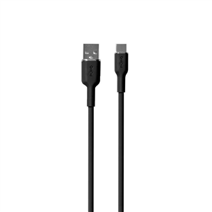 Puro Soft, USB-A / USB-C, 1.5 m, juodas - Laidas PUUSBCICONBLK