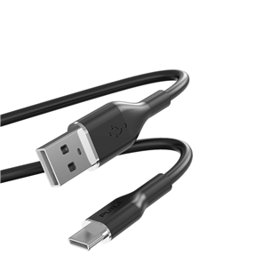 Puro Soft, USB-A / USB-C, 1.5 m, juodas - Laidas