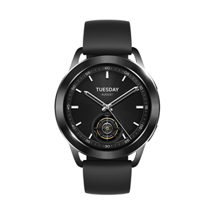 Xiaomi Watch S3, juodas - Išmanusis laikrodis BHR7874GL