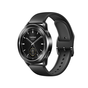 Xiaomi Watch S3, juodas - Išmanusis laikrodis