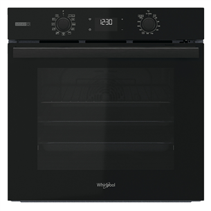 Whirlpool, 71 L, pirolizė, juoda - Orkaitė OMSR58RU1SB