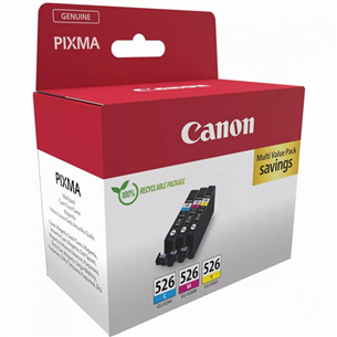 Canon CLI-526 C/M/Y Multi-pack - Rašalo rinkinys