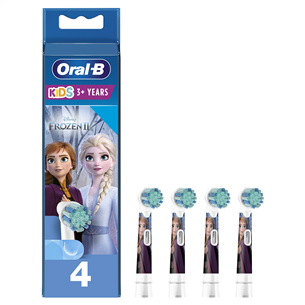 Braun Oral-B, Kids Frozen II, 4 vnt. - Dantų šepetėlių antgaliai