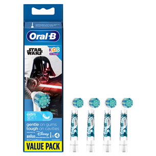 Braun Oral-B, Kids Star Wars, 4 vnt. - Dantų šepetėlių antgaliai EB10-4/STARWARS