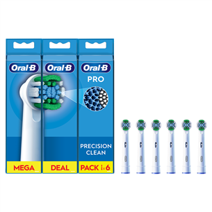 Braun Oral-B Precision Clean Pro, 6 шт., белый - Насадки для зубной щетки