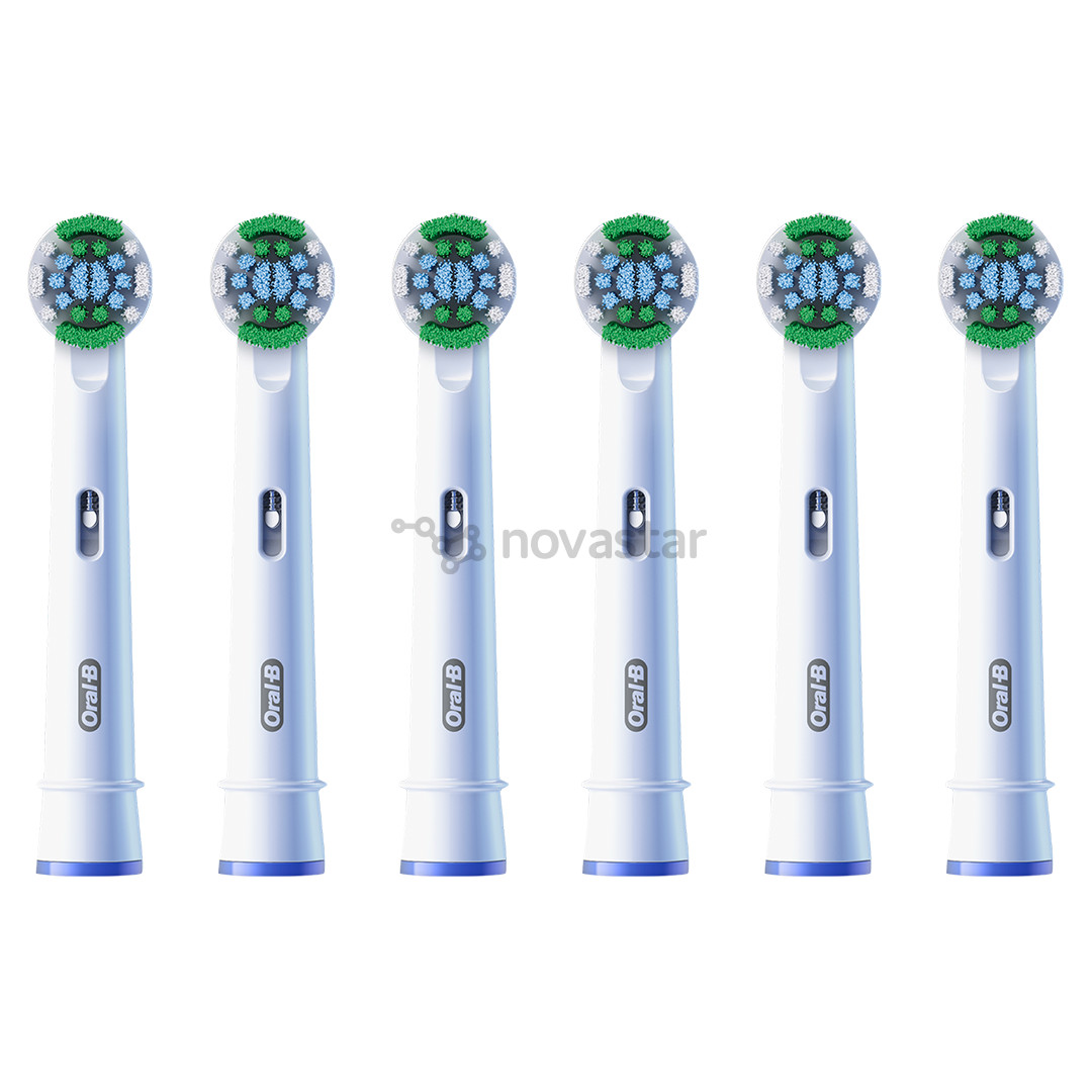 Braun Oral-B Precision Clean Pro, 6 vnt., balti - Dantų šepetėlių antgaliai
