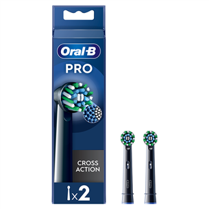 Braun Oral-B Cross Action Pro, 2 pcs, black - Spare brushes