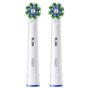 Braun Oral-B Cross Action Pro, 2 vnt., balti - Dantų šepetėlių antgaliai