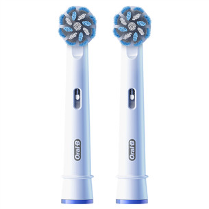 Braun Oral-B Sensitive Clean Pro, 2 vnt., balti - Dantų šepetėlių antgaliai
