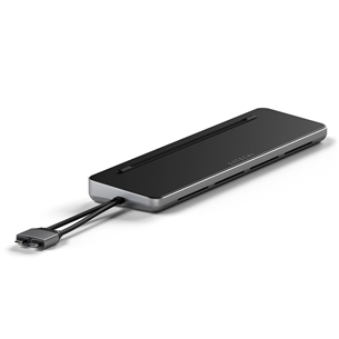 Satechi Dual Dock Stand, USB-C, 75 W, pilkas - Šakotuvas