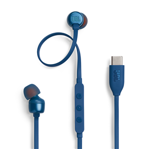 JBL Tune 310C USB-C, in-ear, mėlynos - Ausinės JBLT310CBLU