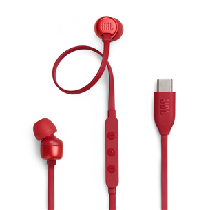 JBL Tune 310C USB-C, in-ear, raudonos - Ausinės