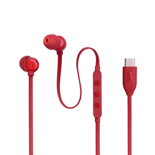 JBL Tune 310C USB-C, in-ear, raudonos - Ausinės