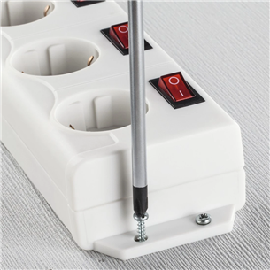 Hama Power Strip, 6-way, 1.4 m, white - Power Strip