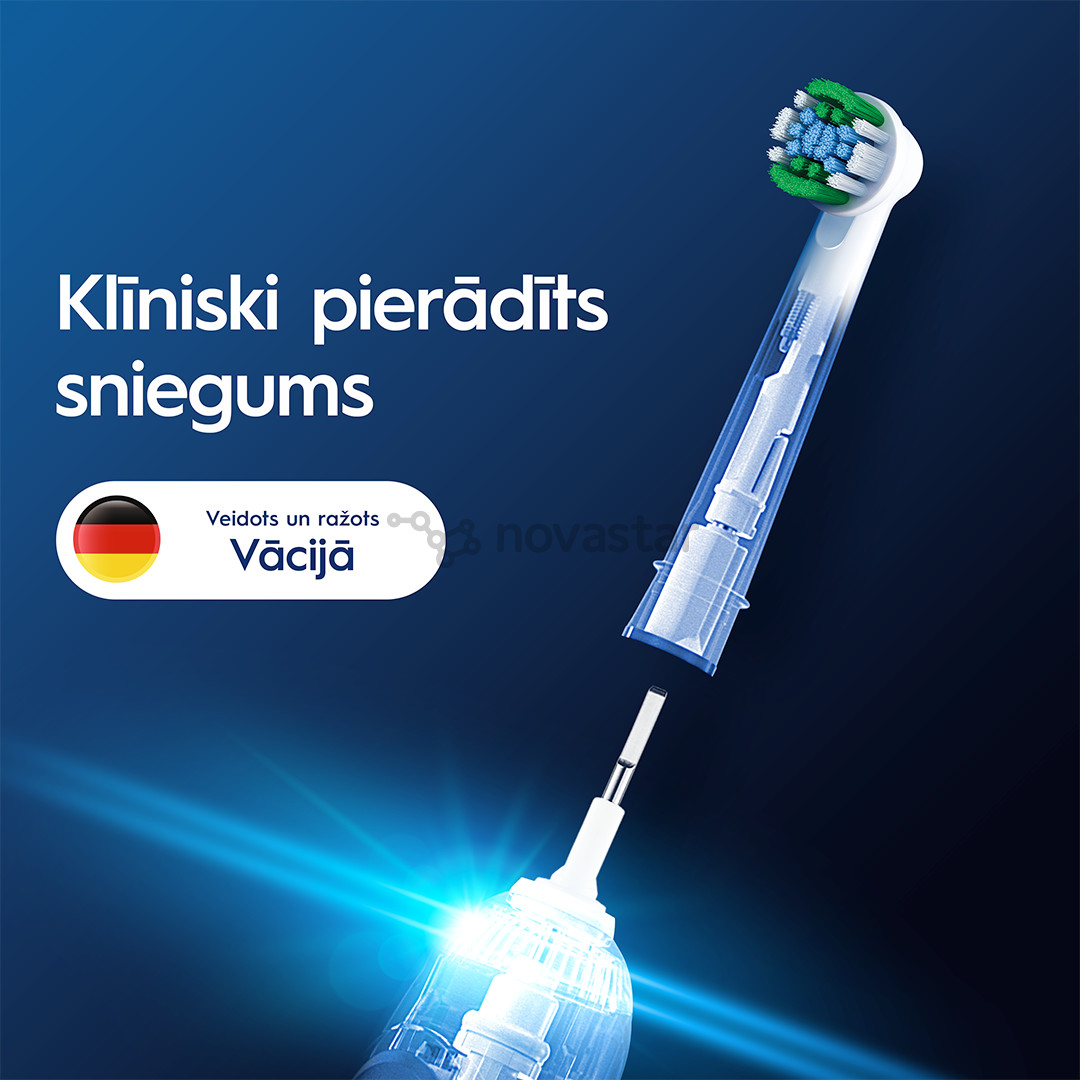 Braun Oral-B Precision Clean Pro, 6 vnt., balti - Dantų šepetėlių antgaliai