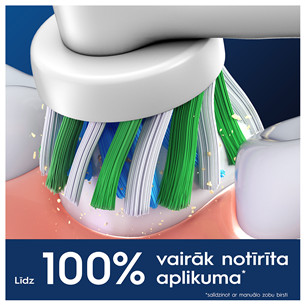 Braun Oral-B Cross Action Pro, 6 vnt., balti - Dantų šepetėlių antgaliai