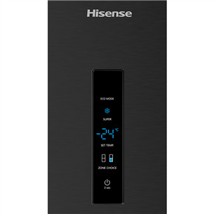 Hisense, NoFrost, 495 L, 200 cm, juodas - Šaldytuvas