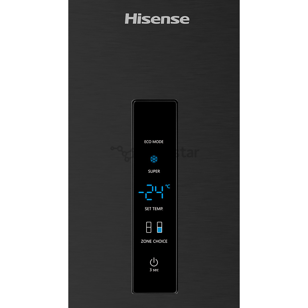 Hisense, NoFrost, 495 L, 200 cm, juodas - Šaldytuvas