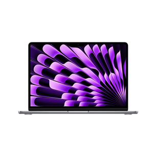 Apple MacBook Air 13'' (2024), M3 8C/8C, 8 GB, 256 GB, RUS, space gray - Nešiojamas kompiuteris MRXN3RU/A