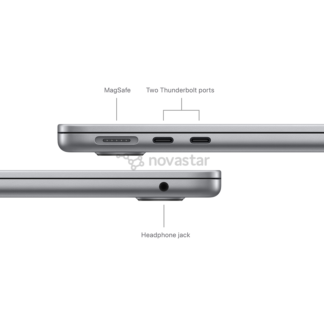 Apple MacBook Air 13'' (2024), M3 8C/10C, 16 GB, 512 GB, ENG, space gray - Nešiojamas kompiuteris