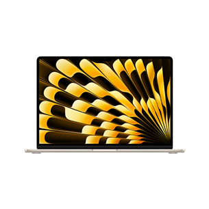 Apple MacBook Air 15'' (2024), M3 8C/10C, 8 GB, 256 GB, SWE, starlight - Nešiojamas kompiuteris