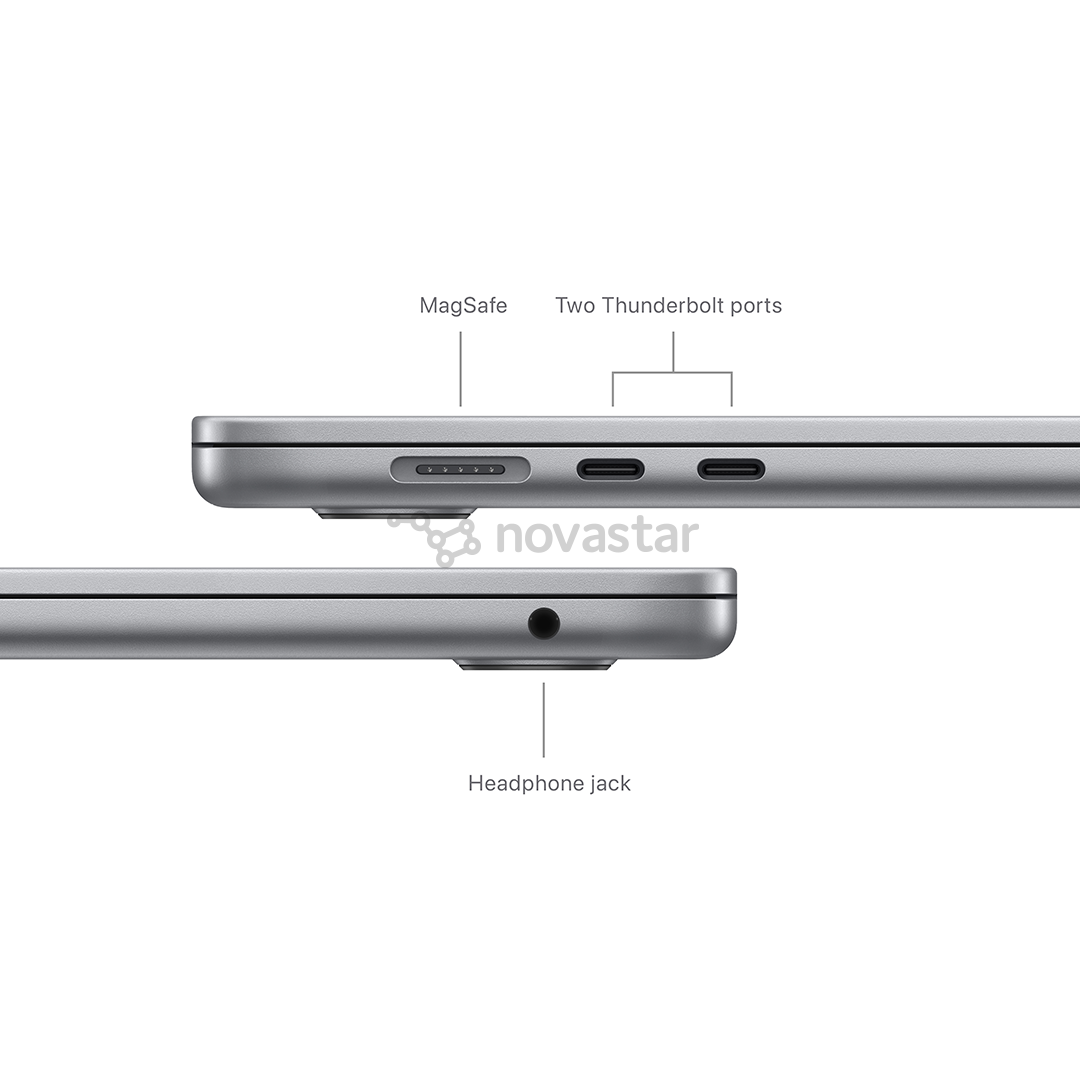Apple MacBook Air 15'' (2024), M3 8C/10C, 16 GB, 512 GB, SWE, space gray - Notebook