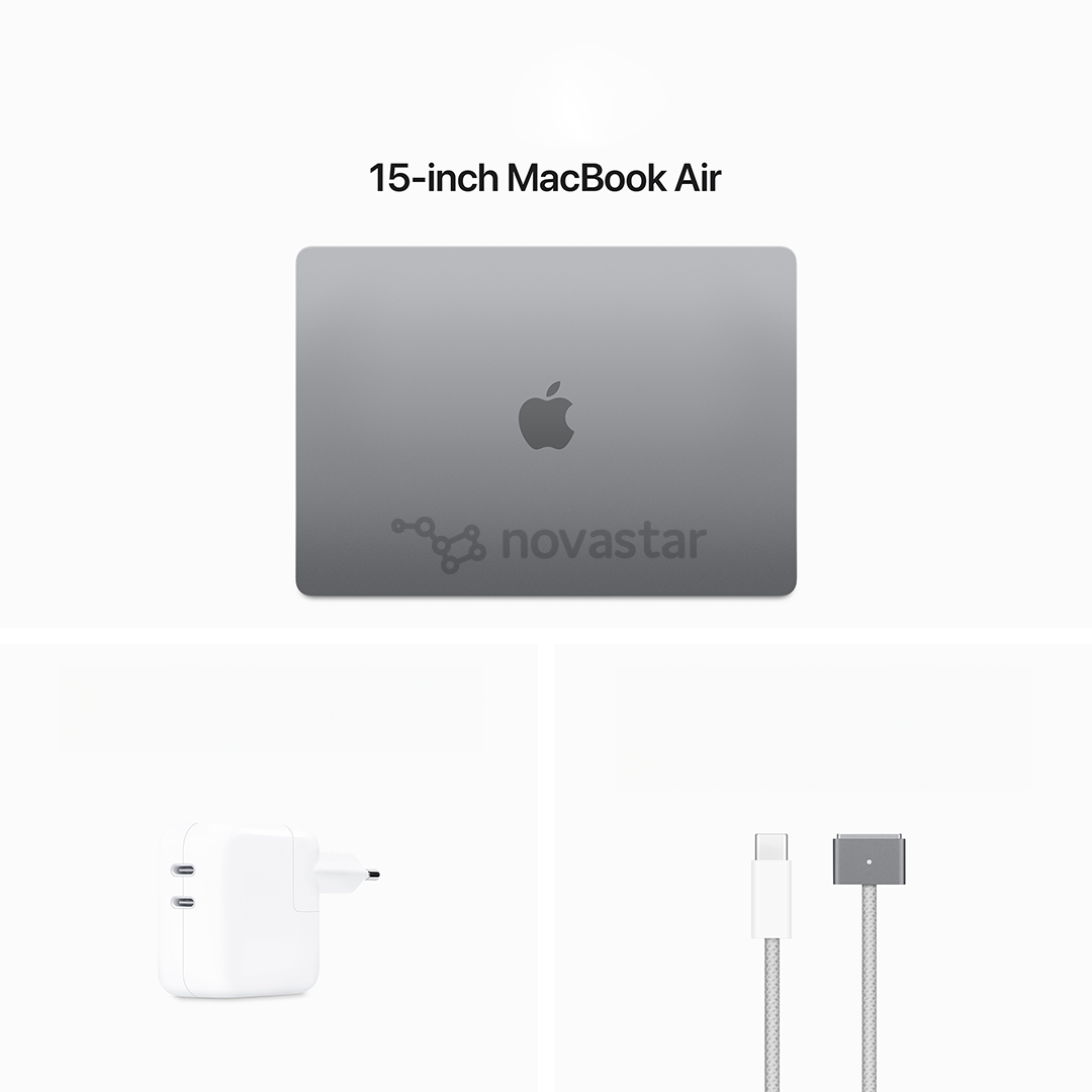 Apple MacBook Air 15'' (2024), M3 8C/10C, 16 GB, 512 GB, SWE, space gray - Notebook