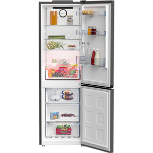 Beko, Beyond, NoFrost, 316 L, 187 cm, tamsiai pilkas - Šaldytuvas