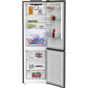 Beko, Beyond, NoFrost, 316 L, 187 cm, tamsiai pilkas - Šaldytuvas