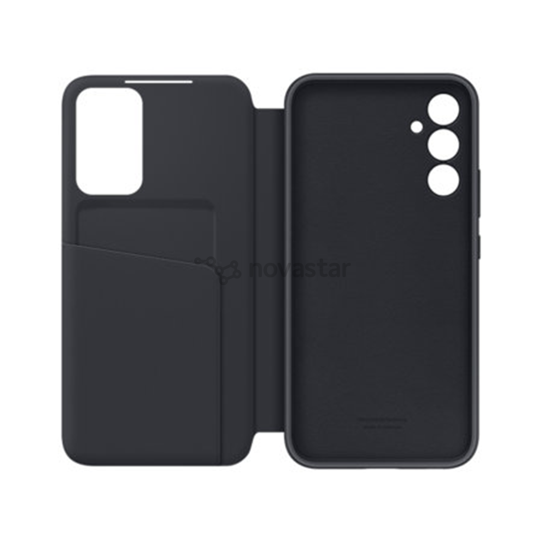 Samsung Smart View Wallet Case, Galaxy A55, juodas - Dėklas
