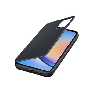 Samsung Smart View Wallet Case, Galaxy A55, juodas - Dėklas